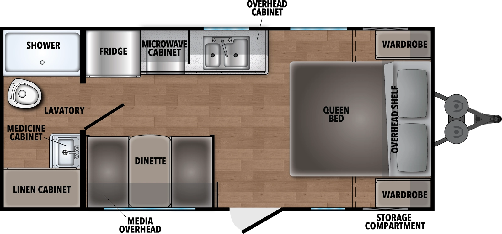 Shasta I 5 Edition & Compact 18FQ Floorplan